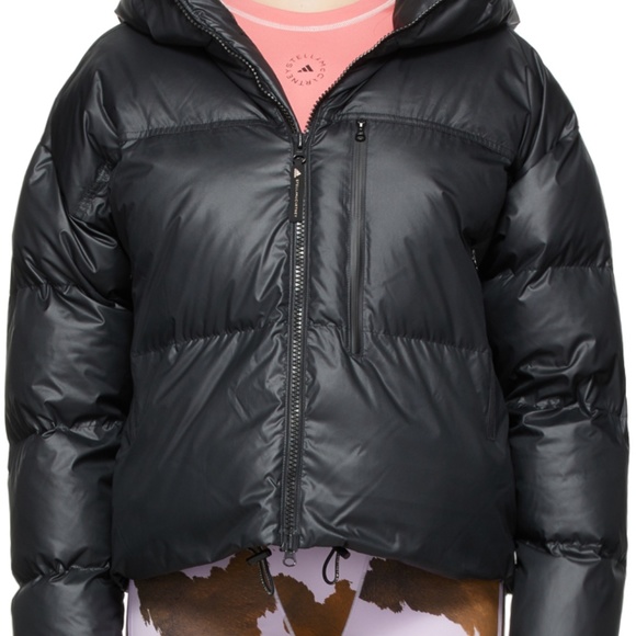 ADIDAS BY STELLA MCCARTNEY Black Short Puffer Jacket - Picture 3 of 6